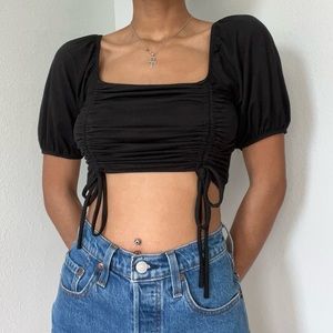 Forever 21 Ruched Crop top